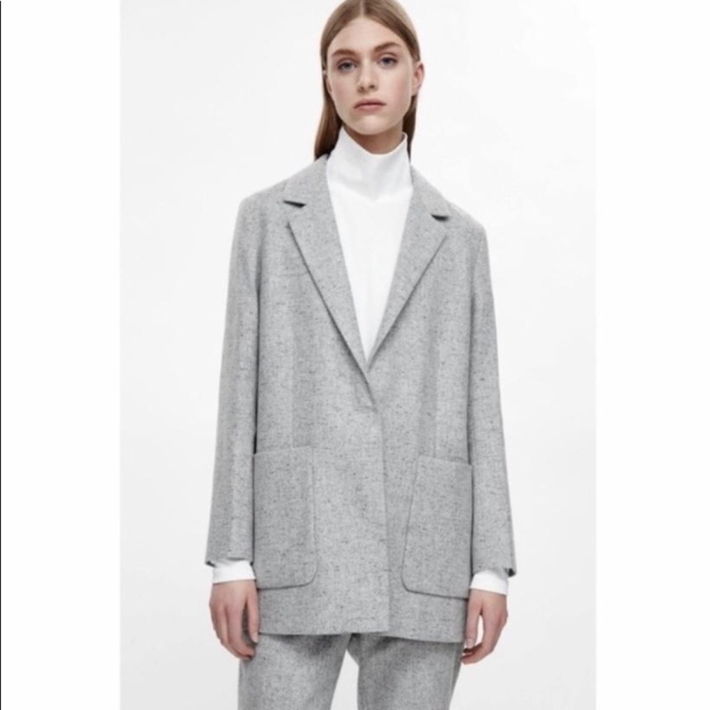 COS Gray Blazer Size 4